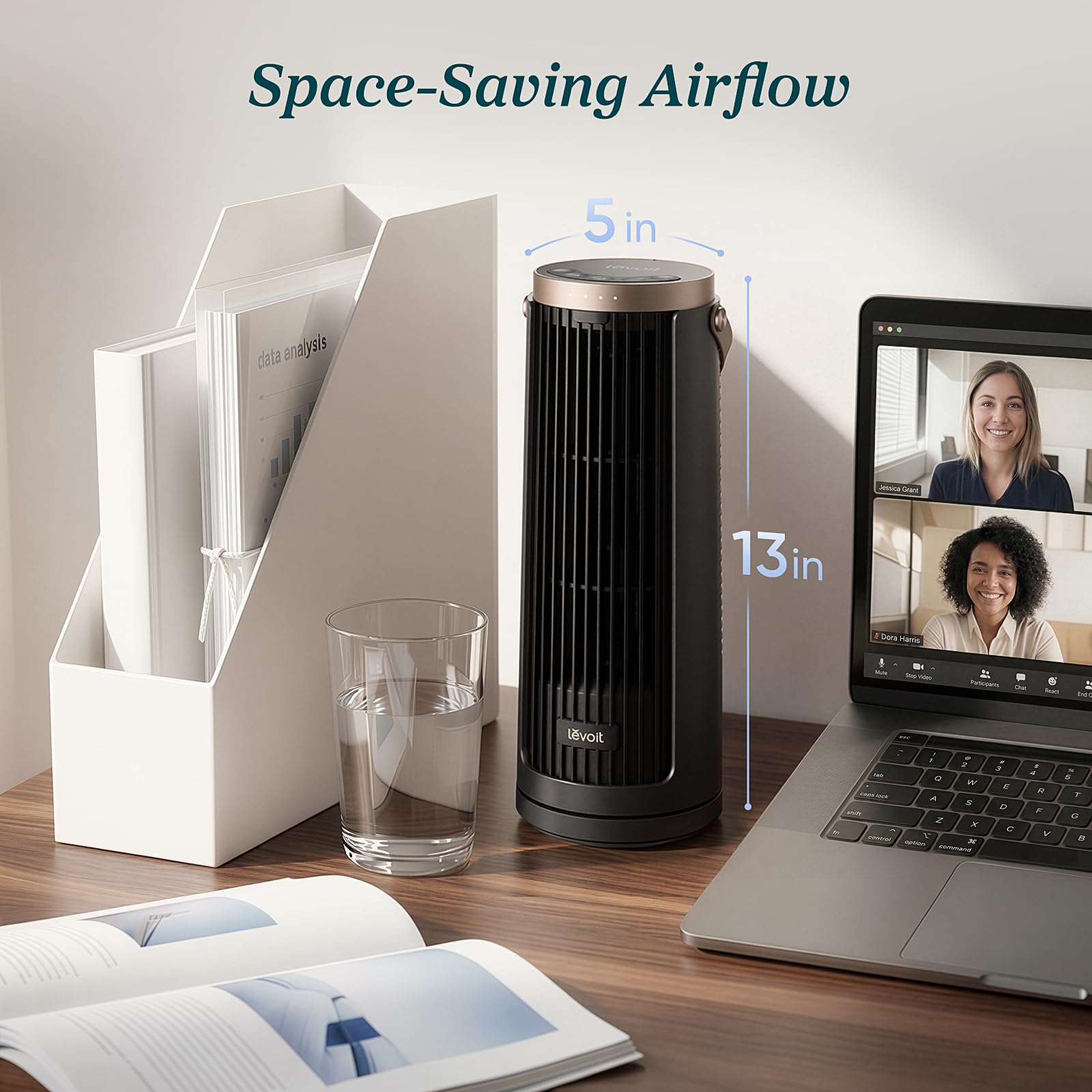 Levoit Windi Mini Pro Portable Desk Tower Fan - Image 5